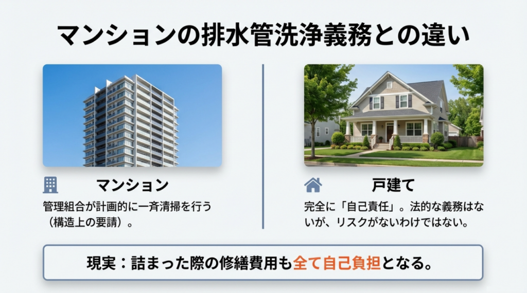 マンションの排水管洗浄の義務とその違い
