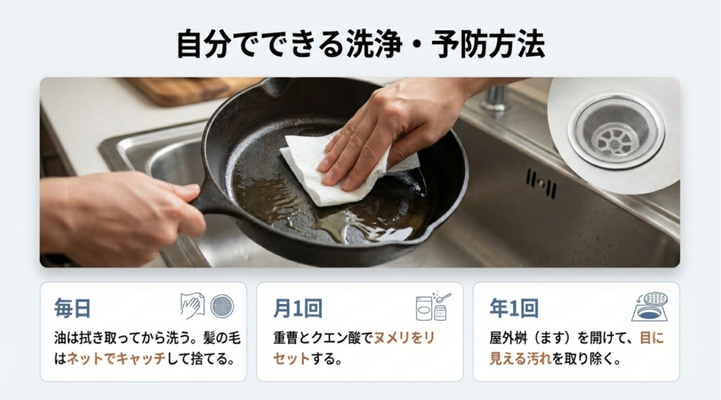 排水管洗浄を自分でできる方法