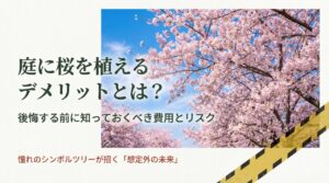 庭に桜を植えるデメリットとは？