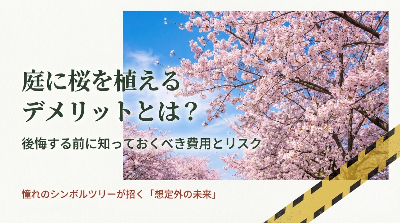 庭に桜を植えるデメリットとは？