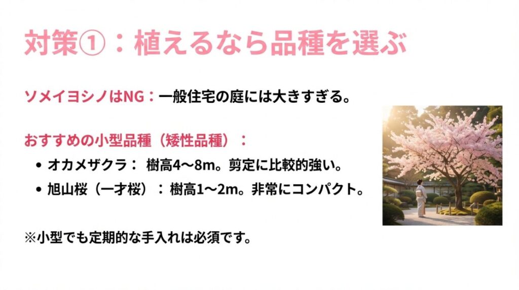 庭植えで後悔しない桜の種類