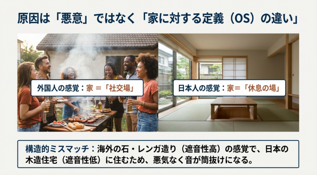 騒音やパーティーの文化的背景