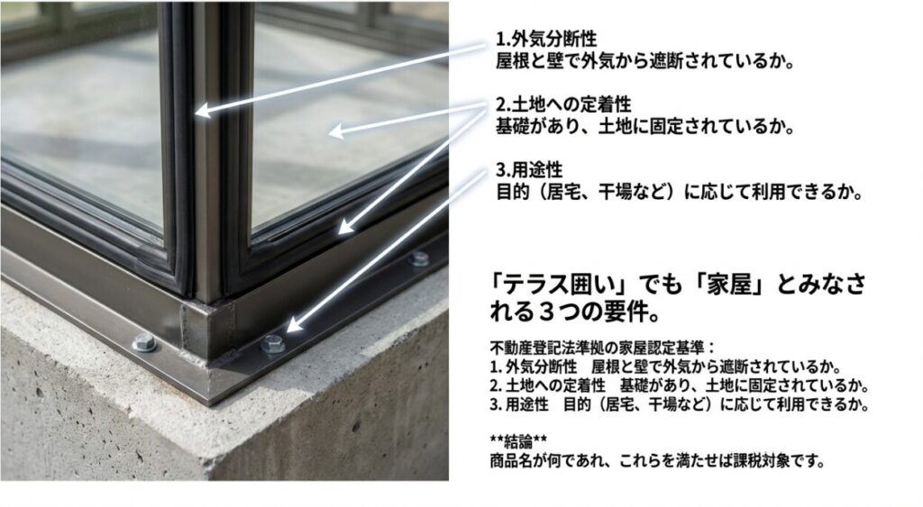 テラス囲いでも固定資産税の課税対象になる理由