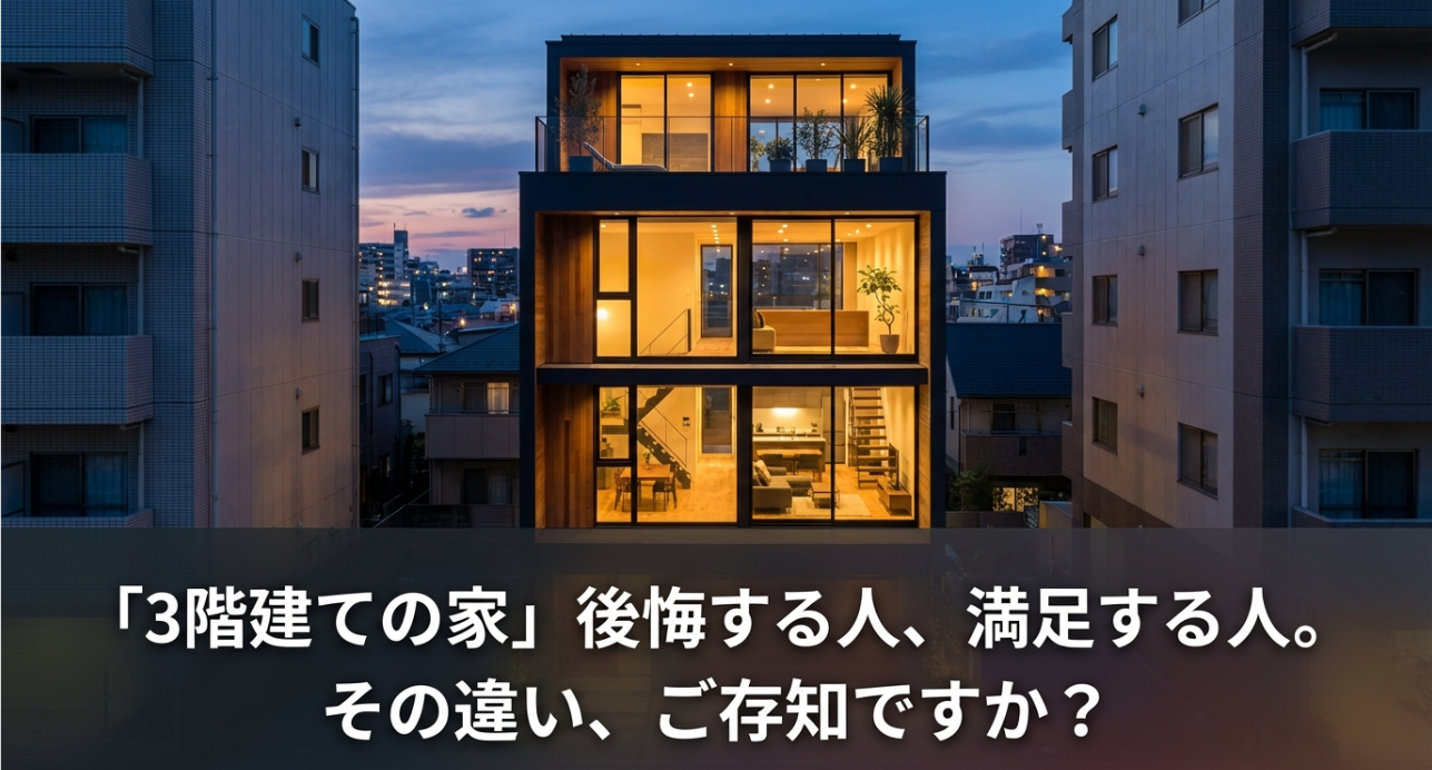 3階建て一軒家は後悔する?を解説