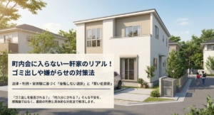 町内会入らない一軒家のリアル