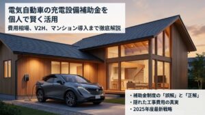電気自動車の充電設備補助金を個人で活用