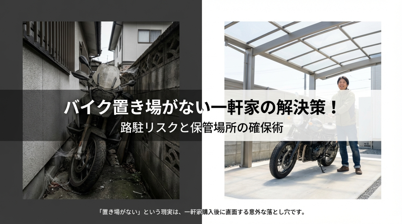 バイク置き場のない一軒家の解決策