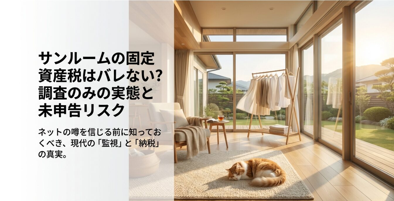 サンルームの固定資産税はバレないは本当？