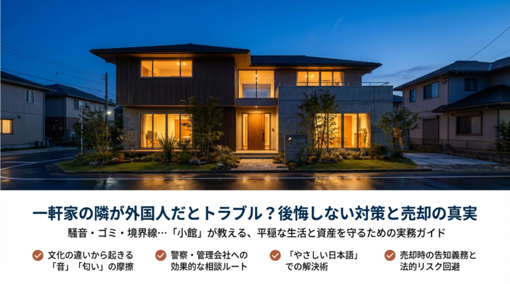 隣の一軒家は外国人