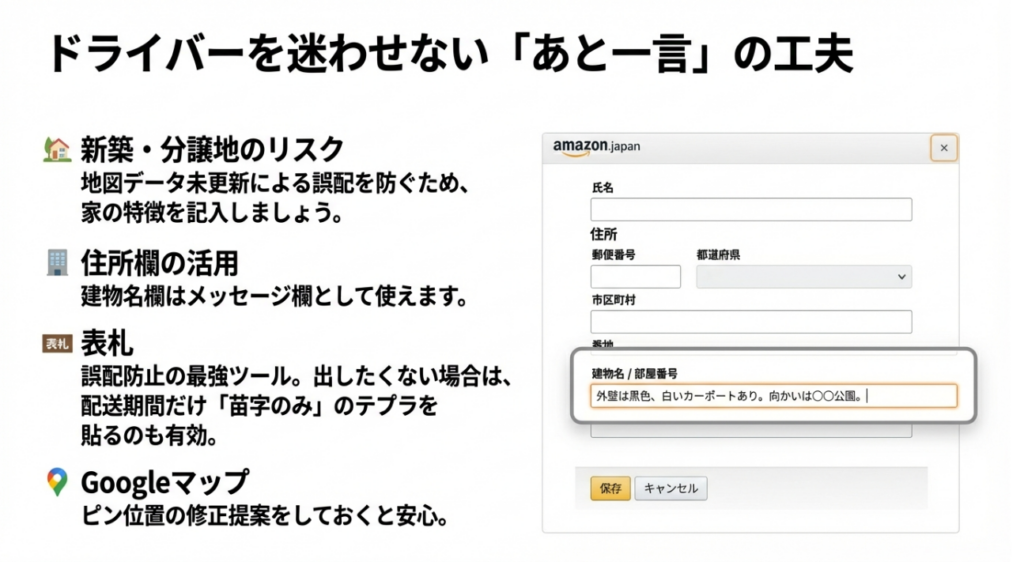 誤配を回避する住所登録のコツ