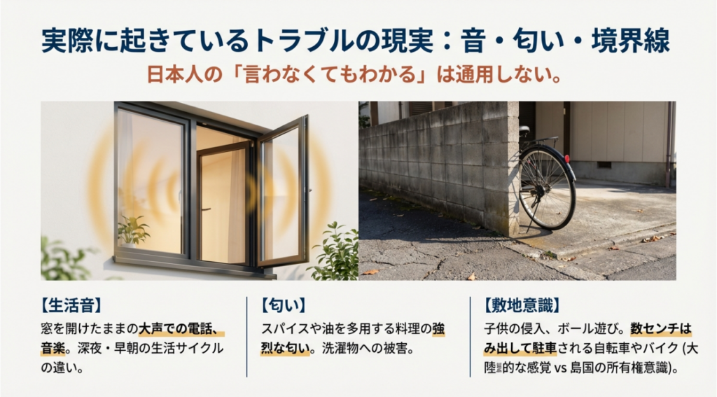 よくある近隣トラブルのパターン