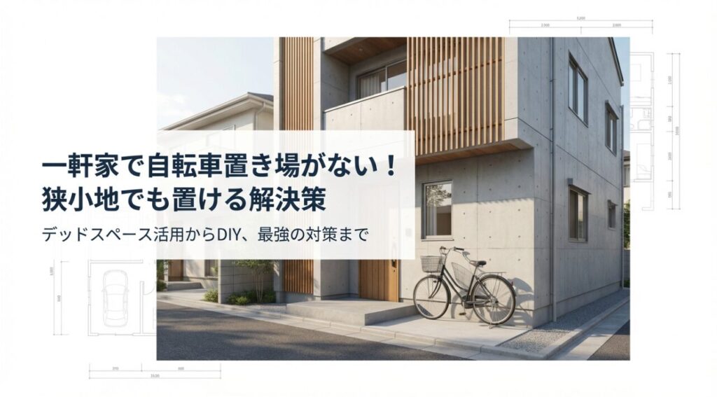 一軒家に自転車ないときの解決策