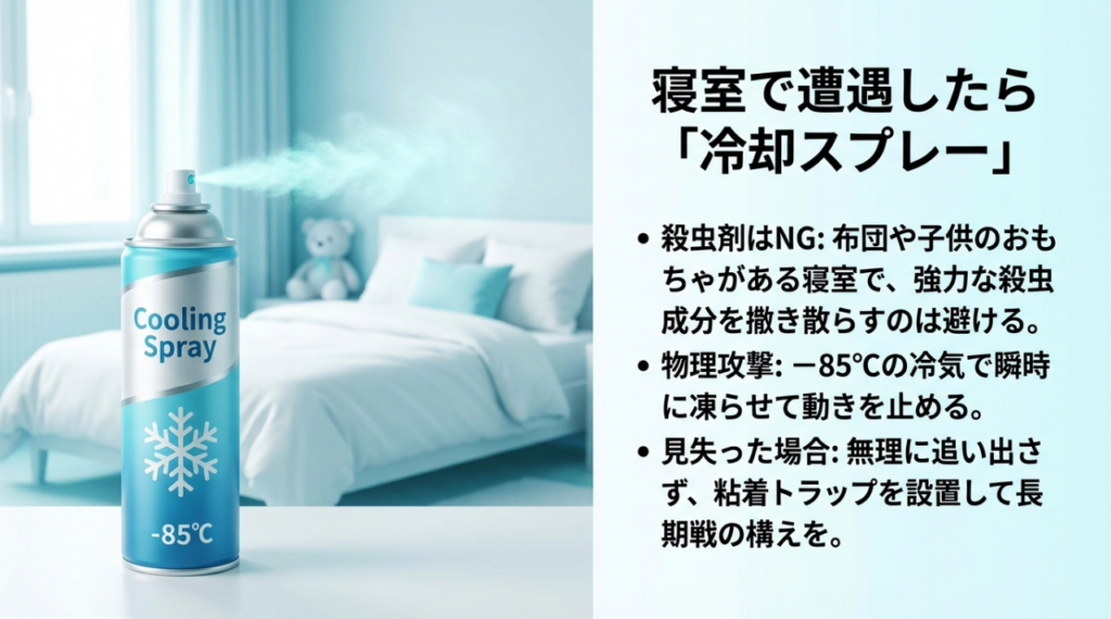 寝室で見失った時の緊急対処法