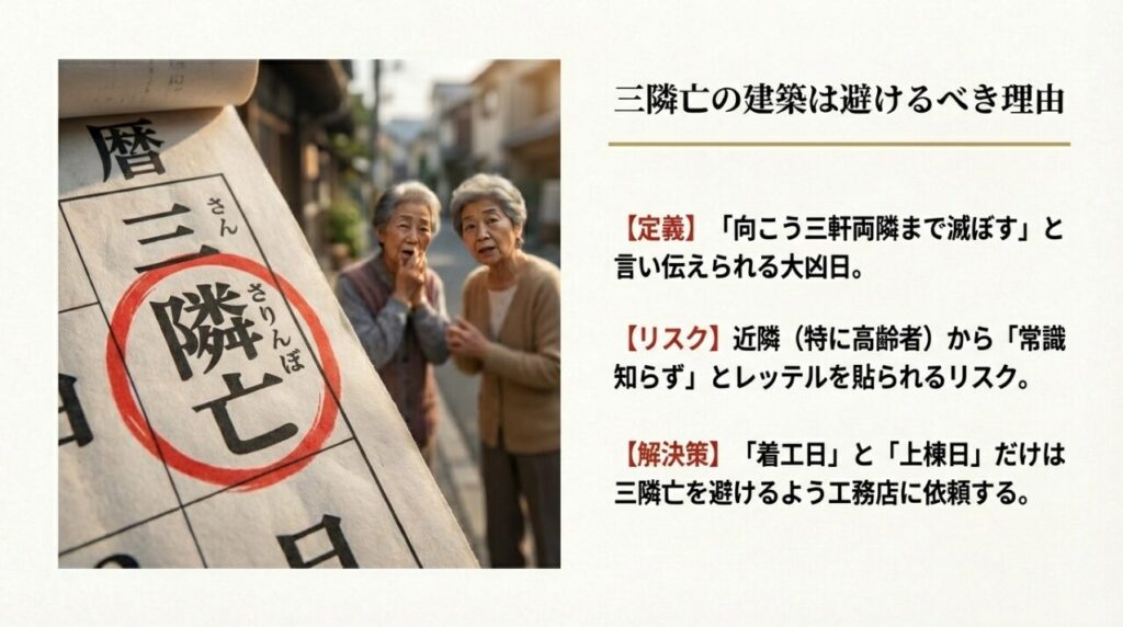 三隣亡の建築は避けるべき理由