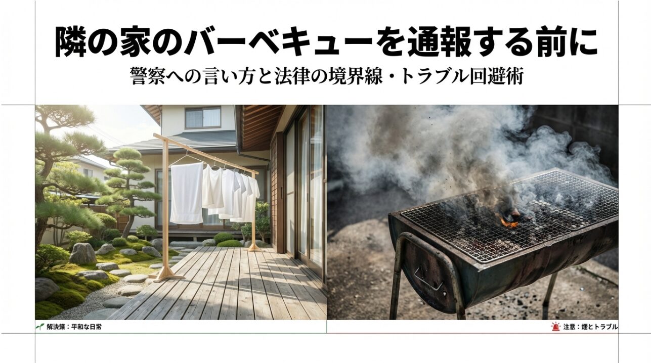 隣の家のバーベキューを通報する前に!