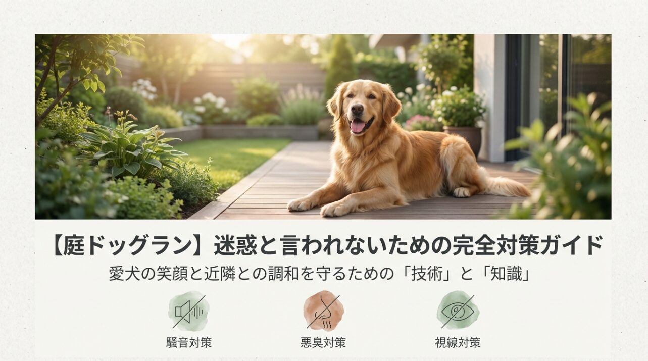 庭のドッグランが迷惑にならないためのガイド