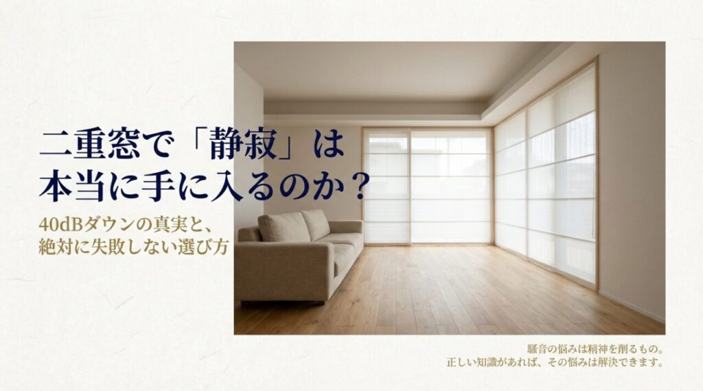 二重窓の防音はどのくらい